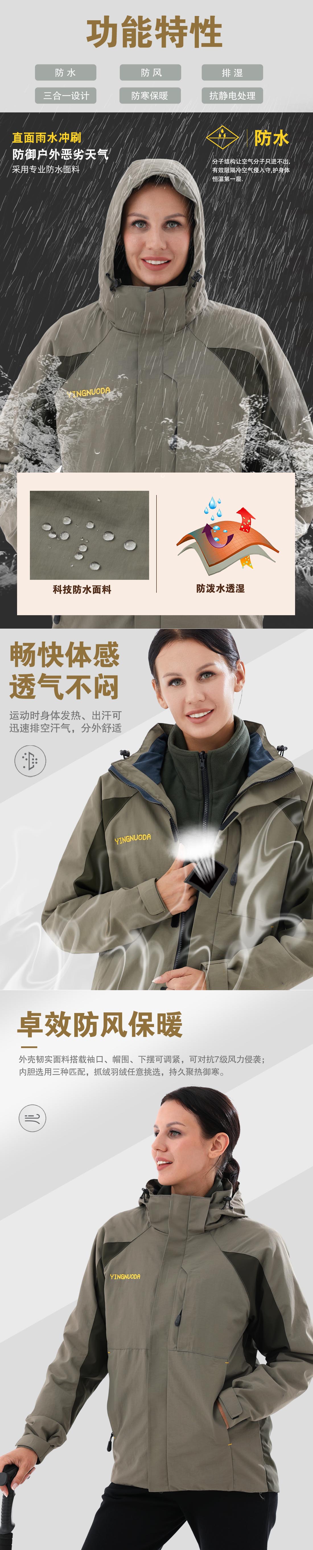 5-210319105Q6407.jpg 浅黄色冲锋衣CFY1903-1(图2)