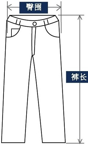 工作服裤子测量方式