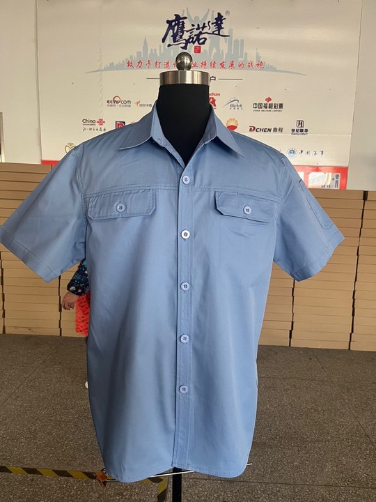 乐虞品牌短袖长袖工作服(图4)