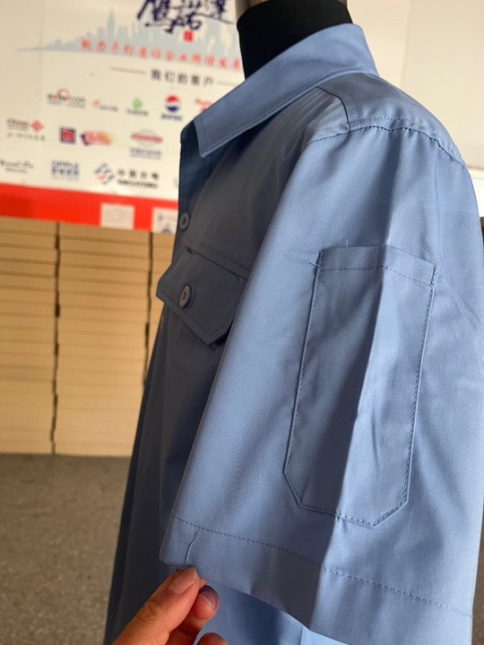 乐虞品牌短袖长袖工作服(图5)